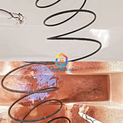 قبل وبعد شركه تنظيف خزانات بالرياض